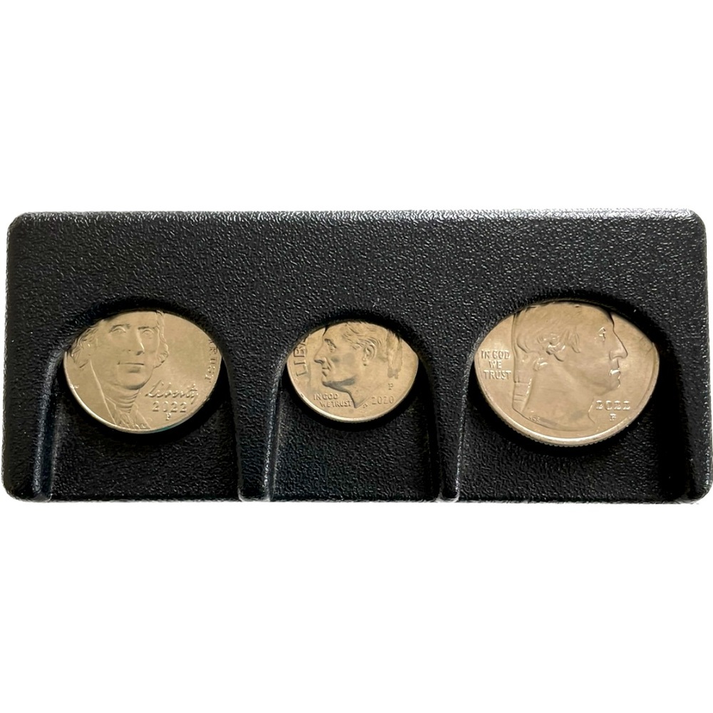 😎 Portable Car Coin Case Holder for dash or center console mount in blac…